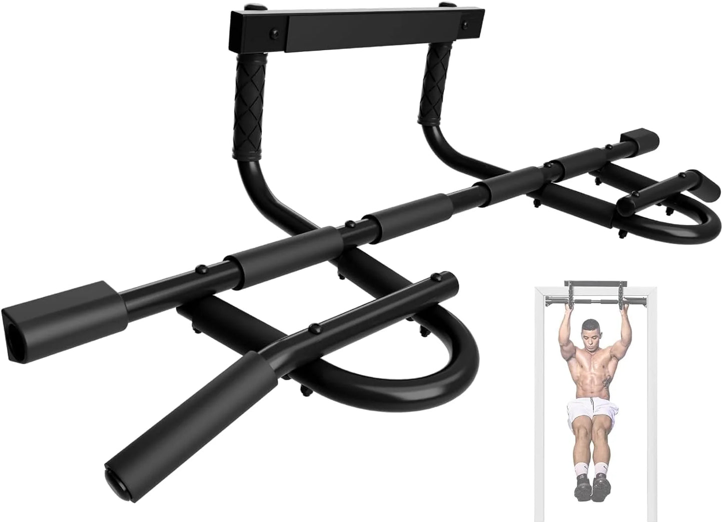 Heavy-Duty Doorway Pull-Up Bar with Solid Construction and Multi-Grip Options